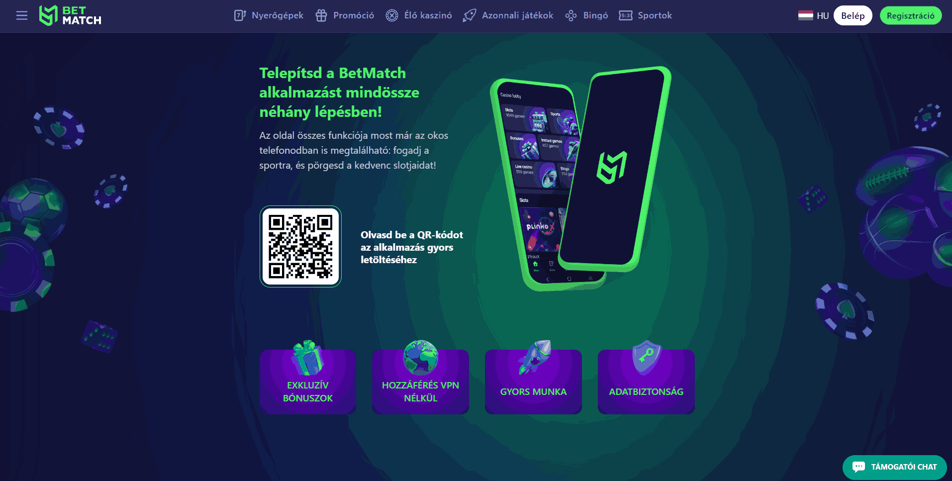 Betmatch alkalmazás Android letöltés