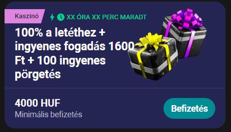 Betmatch üdvözlő bónusz aktiválása
